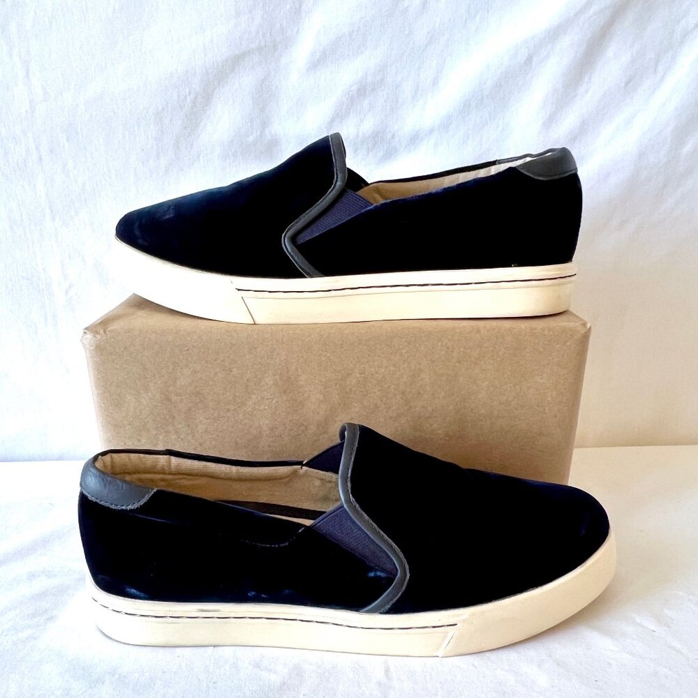 Boden Blue Velvet Slip-on Loafers, Size 40, USA Size 9, Excellent Condition! - Picture 12 of 14